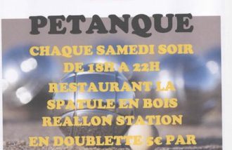 Concours de pétanque