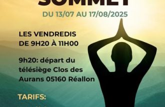 Yoga au sommet