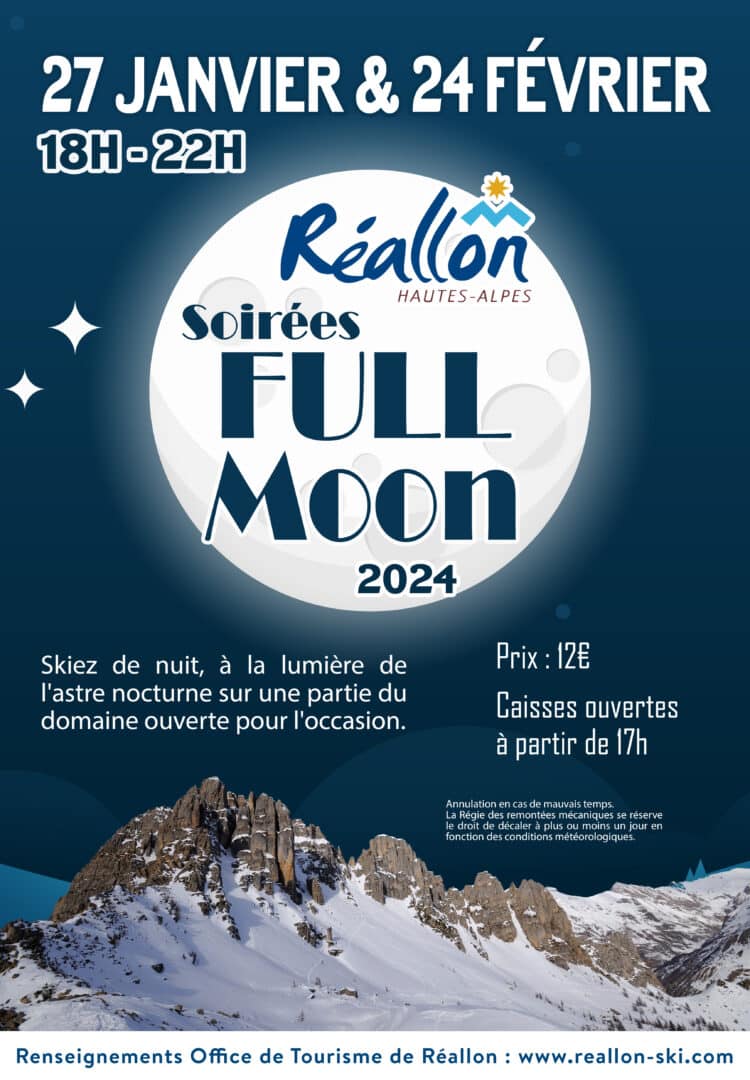 Ski nocturne Réallon