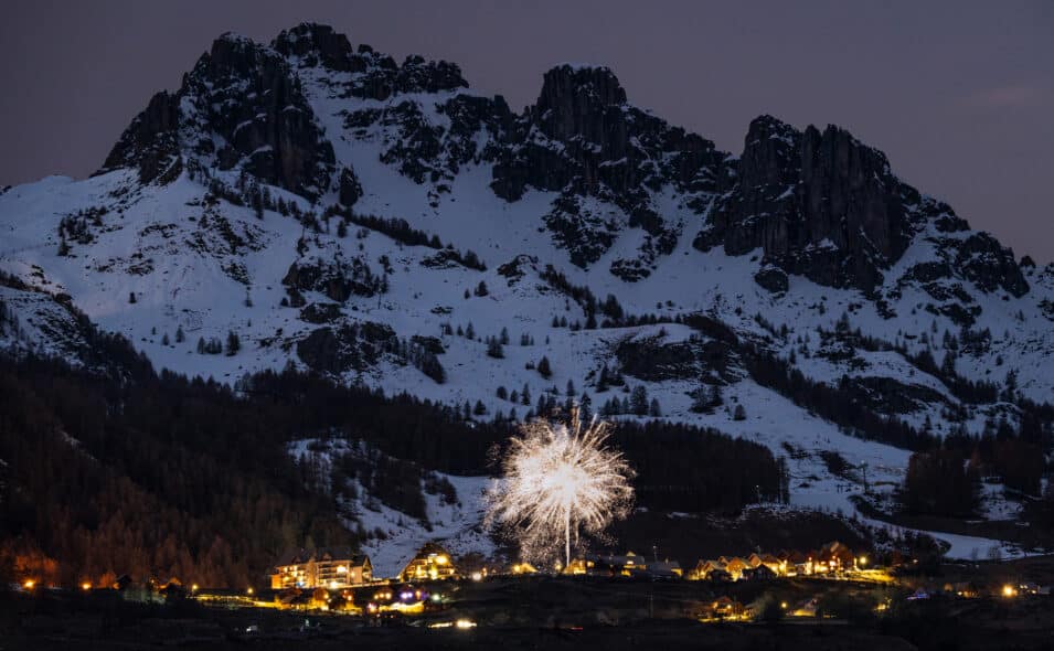 Feu d'artifice à Réallon