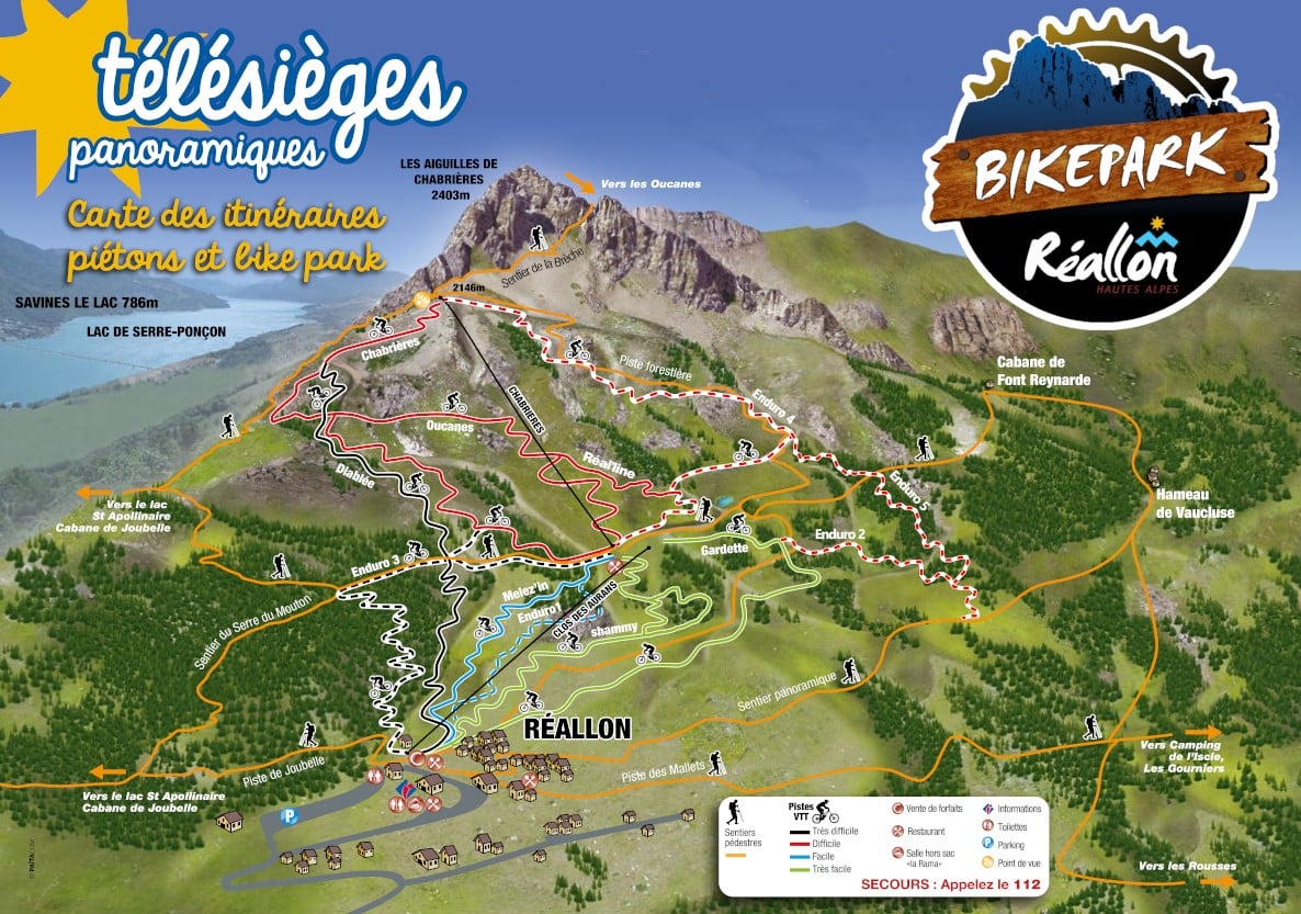 Télésièges Panoramiques et Bike Park de Réallon